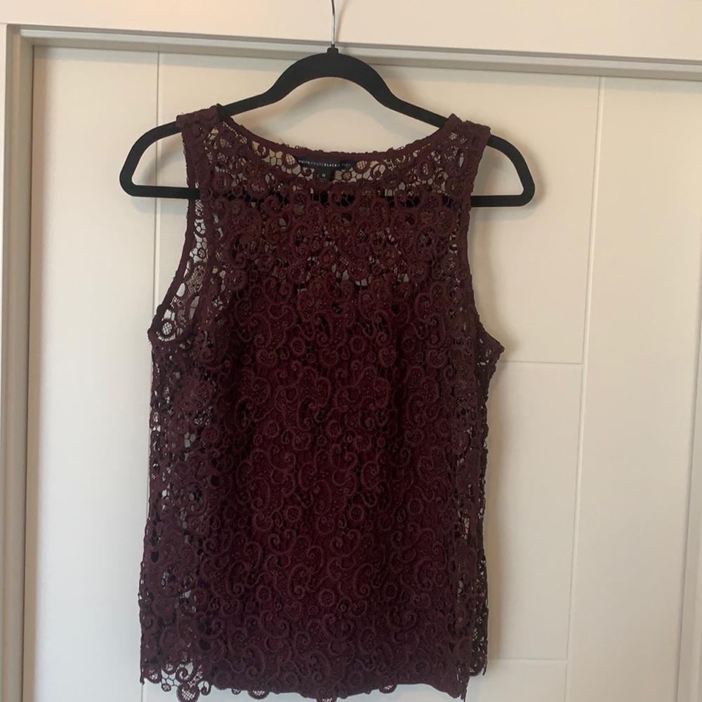 WHBM size M lace top